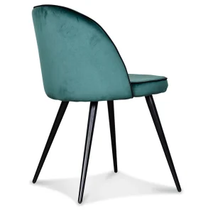 Opjet Chaise Salle à Manger Gansé En Velours Miel – Ingrid 9