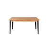 Zago Table à Manger En Chêne Massif Et Pieds Acier 160x90cm- Manny 16