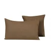 HARMONY HAOMY Housse De Coussin Propriano Tabac 80x80cm 8