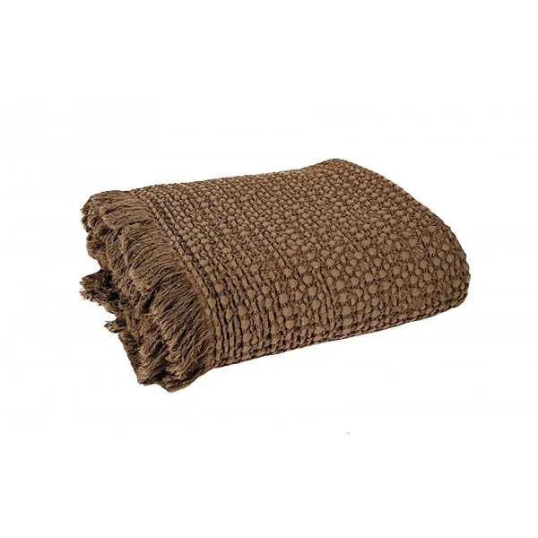 HARMONY HAOMY Plaid Tempo Ii Tabac 130x200cm 1
