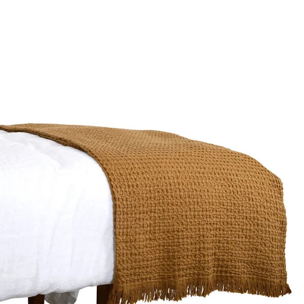 HARMONY HAOMY Plaid Tempo Ii Tabac 130x200cm 6