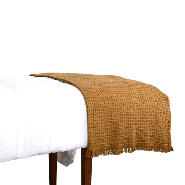 HARMONY HAOMY Plaid Tempo Ii Tabac 130x200cm 7