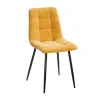 Ixia Chaise Salle à Manger En Tissu Jaune – Mony 11