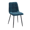 Ixia Chaise Salle à Manger En Tissu Bleu – Mony 22