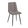 Ixia Chaise Salle à Manger En Tissu Gris – Mony 10
