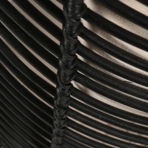 Zago Fauteuil Polo En Rotin Naturel Noir 16