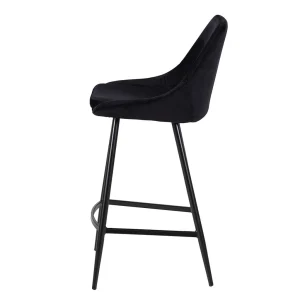 Zago Chaise Plan De Travail En Velour Noir – Ben 11