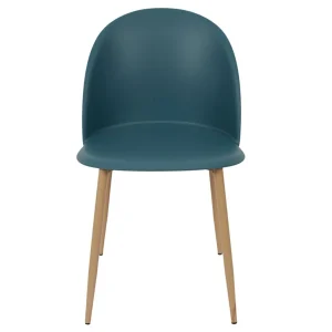 Home Déco Factory Chaise Scandinave Bergen Bleu Canard 10
