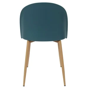 Home Déco Factory Chaise Scandinave Bergen Bleu Canard 14