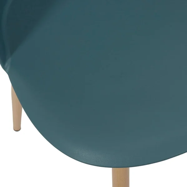 Home Déco Factory Chaise Scandinave Bergen Bleu Canard 6