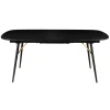 Zago Table à Manger Avec Allonge En Placage Chêne Noir 180x105cm – Verona 7