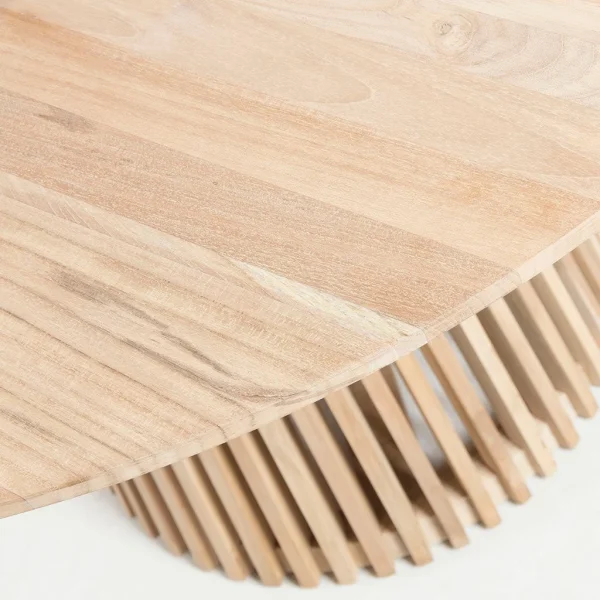 La Forma Table à Manger Ronde En Bois Teck Naturel D120cm – Irun 4