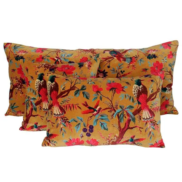 HARMONY HAOMY Coussin Birdy En Velours 40x60cm Chamois En Coton 1