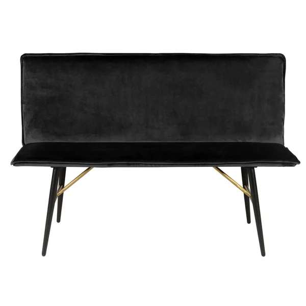 Zago Banc En Velours Noir – Vero 1