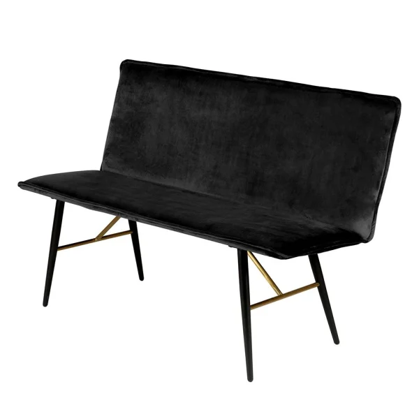 Zago Banc En Velours Noir – Vero 3