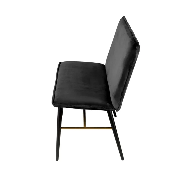 Zago Banc En Velours Noir – Vero 4