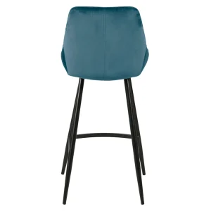 Zago Chaise Plan De Travail En Velour Bleu – Ben 13