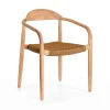La Forma Chaise Salle à Manger En Bois D’acacia Et Corde Marron – Nina 16