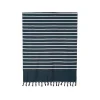 HARMONY HAOMY Drap De Plage Mariniere Pestamal 90x180cm Noir 17