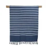 HARMONY HAOMY Drap De Plage Mariniere Pestamal 90x180cm Bleu Marine 5