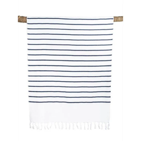 HARMONY HAOMY Drap De Plage Mariniere Pestamal 90x180cm Blanc 1