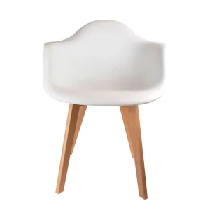 Home Déco Factory Fauteuil Scandinave Blanc 10
