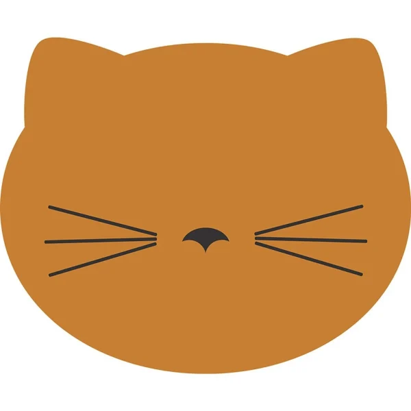 A&A Story Set De Table Vinyle Chat D30cm Orange 1