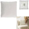 Home Déco Factory Coussin Doudou Bouclé Crème 40x40cm 8