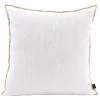 HARMONY HAOMY Coussin Chennai Blanc 45x45cm En Lin Lave 7