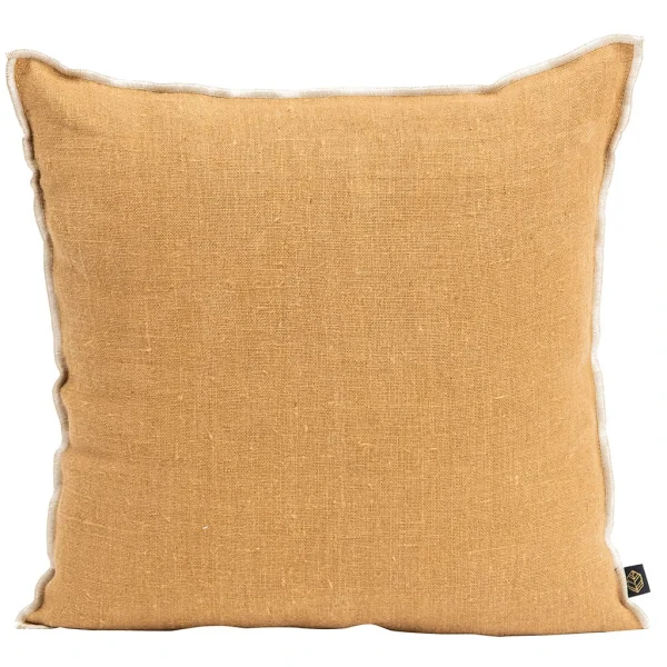 HARMONY HAOMY Coussin Chennai Tabac 45x45cm En Lin Lave 1