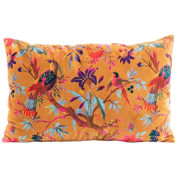 HARMONY HAOMY Coussin Birdy Caramel 40x60cm En Velour 1