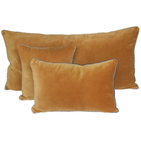 HARMONY HAOMY Coussin Delhi Chamois 40x60cm En Velour 1