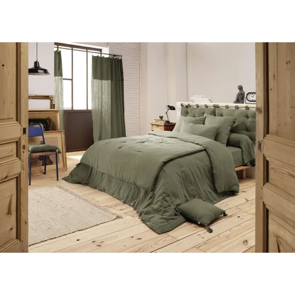 L’effet Papillon Edredon Romarin En Gaze De Coton 150x150cm – Gaïa 3