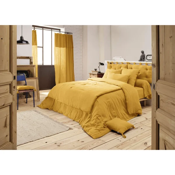 L’effet Papillon Housse De Couette Safran En Gaze De Coton 260x240cm – Gaïa 3
