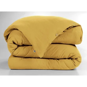 L’effet Papillon Housse De Couette Safran En Gaze De Coton 260x240cm – Gaïa 9