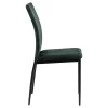 AC Design Chaise Salle à Manger En Tissu Vert Fonce – Demia 22