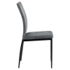 AC Design Chaise Salle à Manger En Velours Gris Foncé – Demia 14