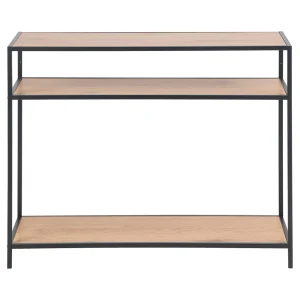 AC Design Console 3 étagères En Chêne Et Métal – Senzo 10