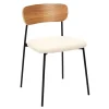 Home Déco Factory Chaise Salle à Manger En Tissu Bouclette – Loki 20