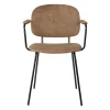 Zago Fauteuil Tissu Effet Daim Marron Foncé – Aston 20