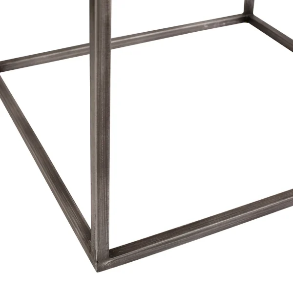 SEMA DESIGN Tables D’appoint Gigogne (x2) En Manguier Naturel Et Fer 5
