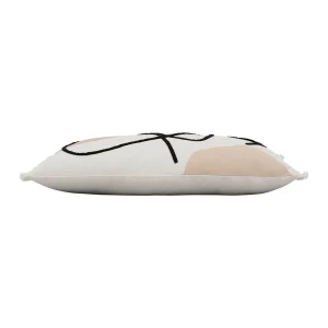 SEMA DESIGN Housse De Coussin Brodée Terre Boheme Beige 50x30cm Coton 10