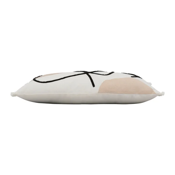 SEMA DESIGN Housse De Coussin Brodée Terre Boheme Beige 50x30cm Coton 4
