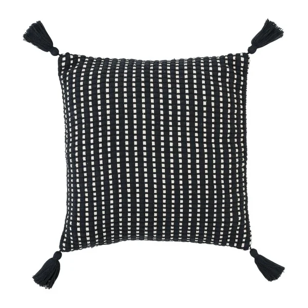 SEMA DESIGN Housse De Coussin Courba Noir 45x45cm Coton 1