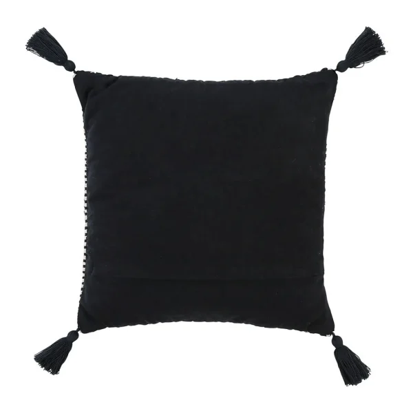 SEMA DESIGN Housse De Coussin Courba Noir 45x45cm Coton 3