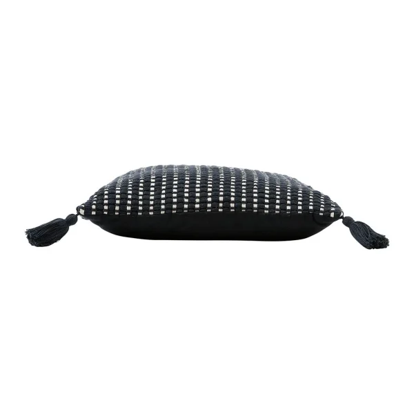 SEMA DESIGN Housse De Coussin Courba Noir 45x45cm Coton 4