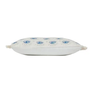 SEMA DESIGN Housse De Coussin Visionnary Creme Oeil Indigo 50x30cm En Coton 8