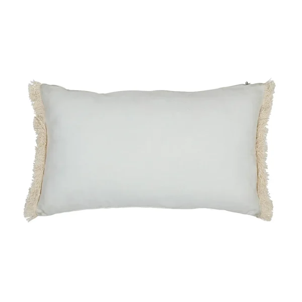 SEMA DESIGN Housse De Coussin Visionnary Creme Oeil Indigo 50x30cm En Coton 4