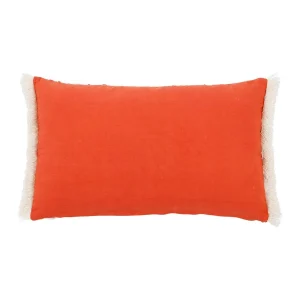 SEMA DESIGN Housse De Coussin Eterra Creme+terracotta 50x30cm Coton 6