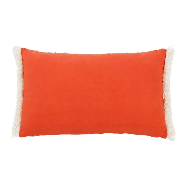 SEMA DESIGN Housse De Coussin Eterra Creme+terracotta 50x30cm Coton 3